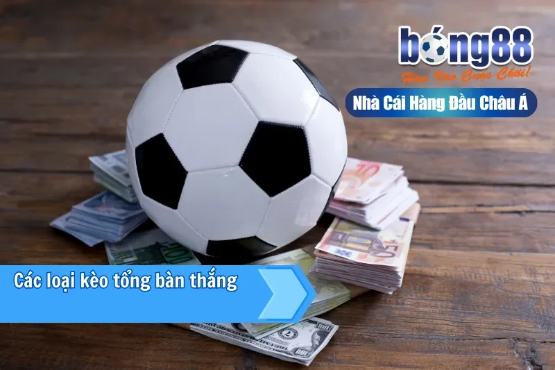 Các loại kèo tổng bàn thắng trên Bong88